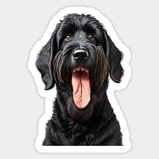 Black Russian Terrier Dog Sticker